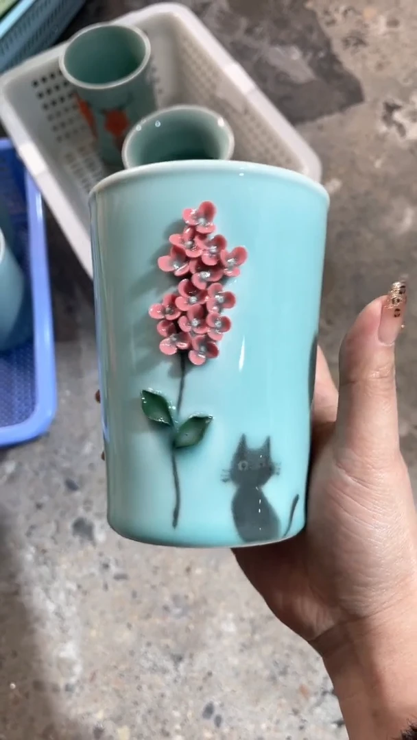 【闪购商品】纯手工 特价 微瑕 慧仙青瓷