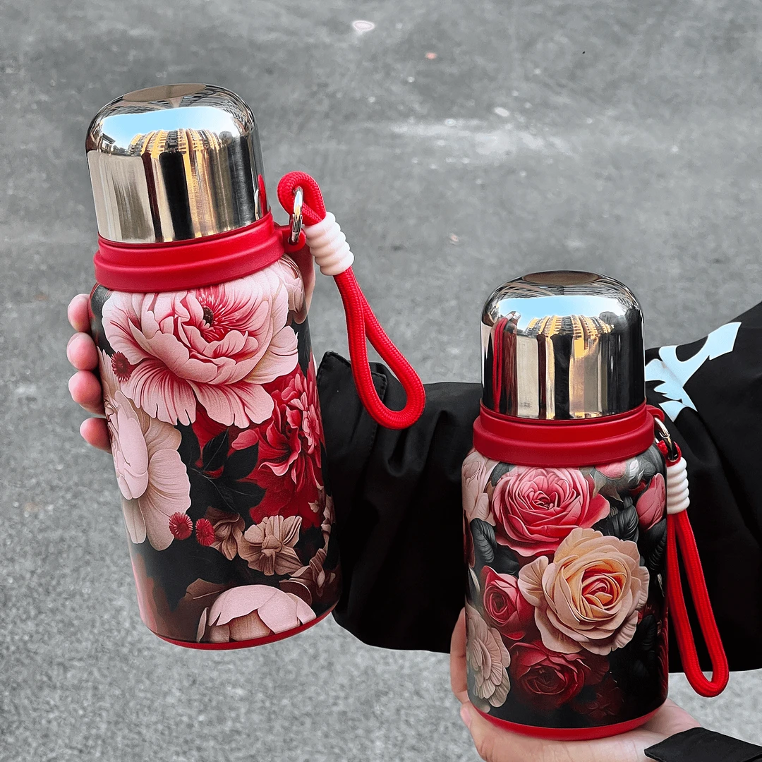 女士316精致不锈钢保温杯轻奢高颜值大容量户外便携水杯旅行茶杯