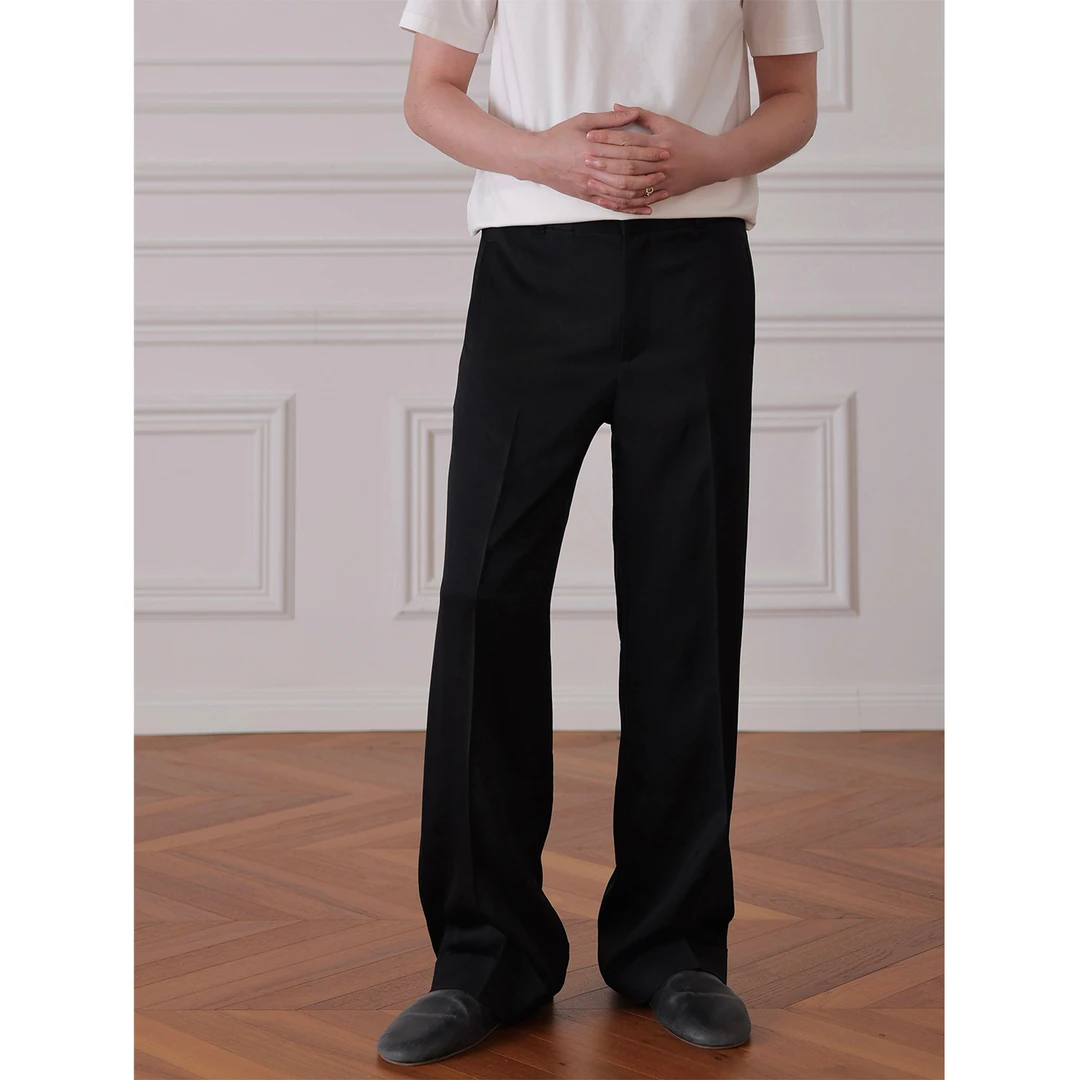 HolyMen | 日本三醋酸双面双缎可机洗凉感夏日直筒宽松休闲长裤