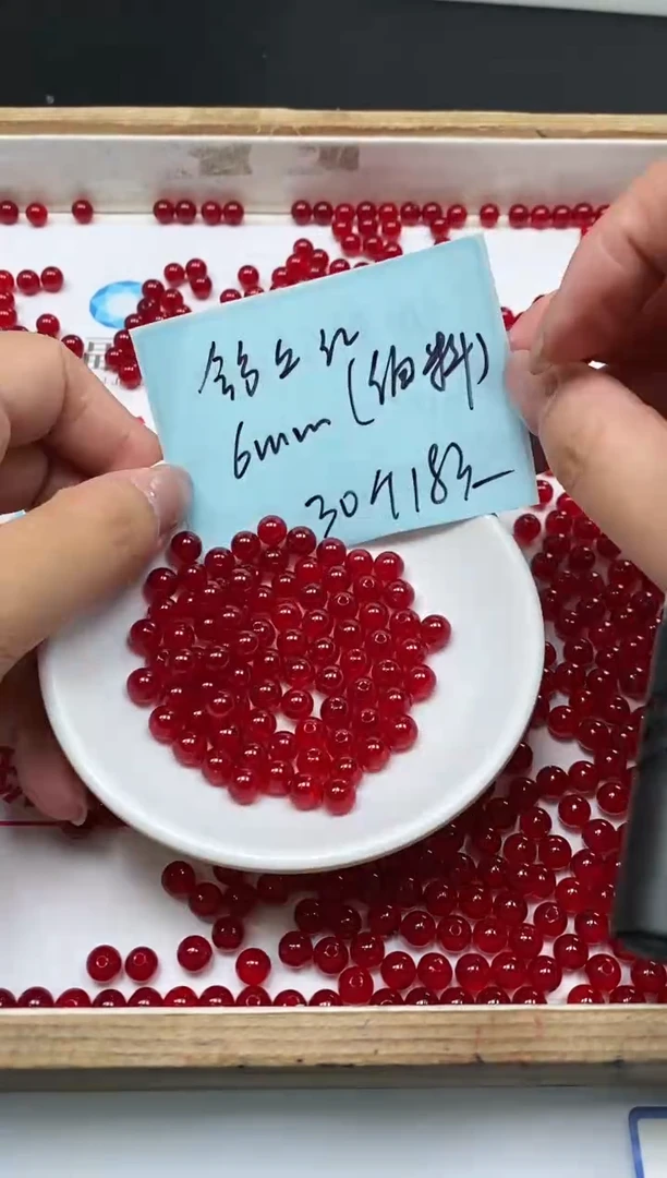 手饰玛瑙未镶嵌B556 鸽血红6mm30颗18元