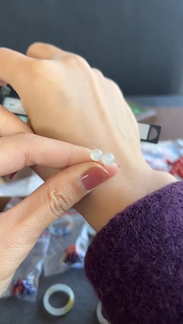 【闪购商品】翡翠耳饰18K金镶嵌321买断