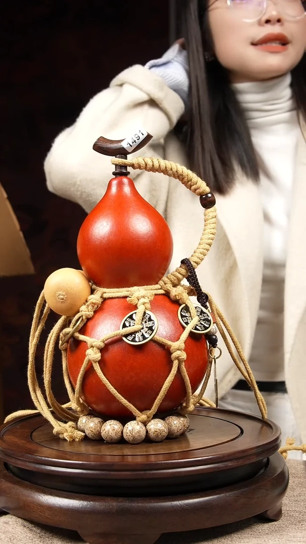 【闪购商品】1491大漆酒葫芦一物一拍【500ml】