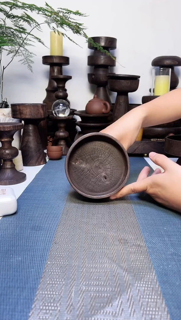 香樟木侘寂风碳化木器