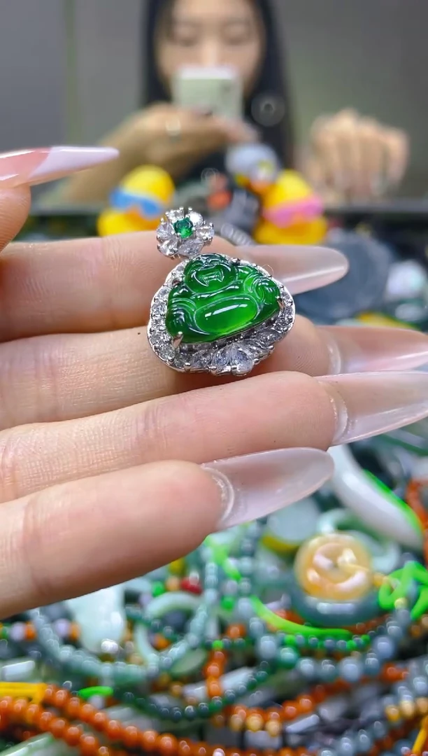 翡翠未镶嵌颈饰/C/翡翠A货一图一物