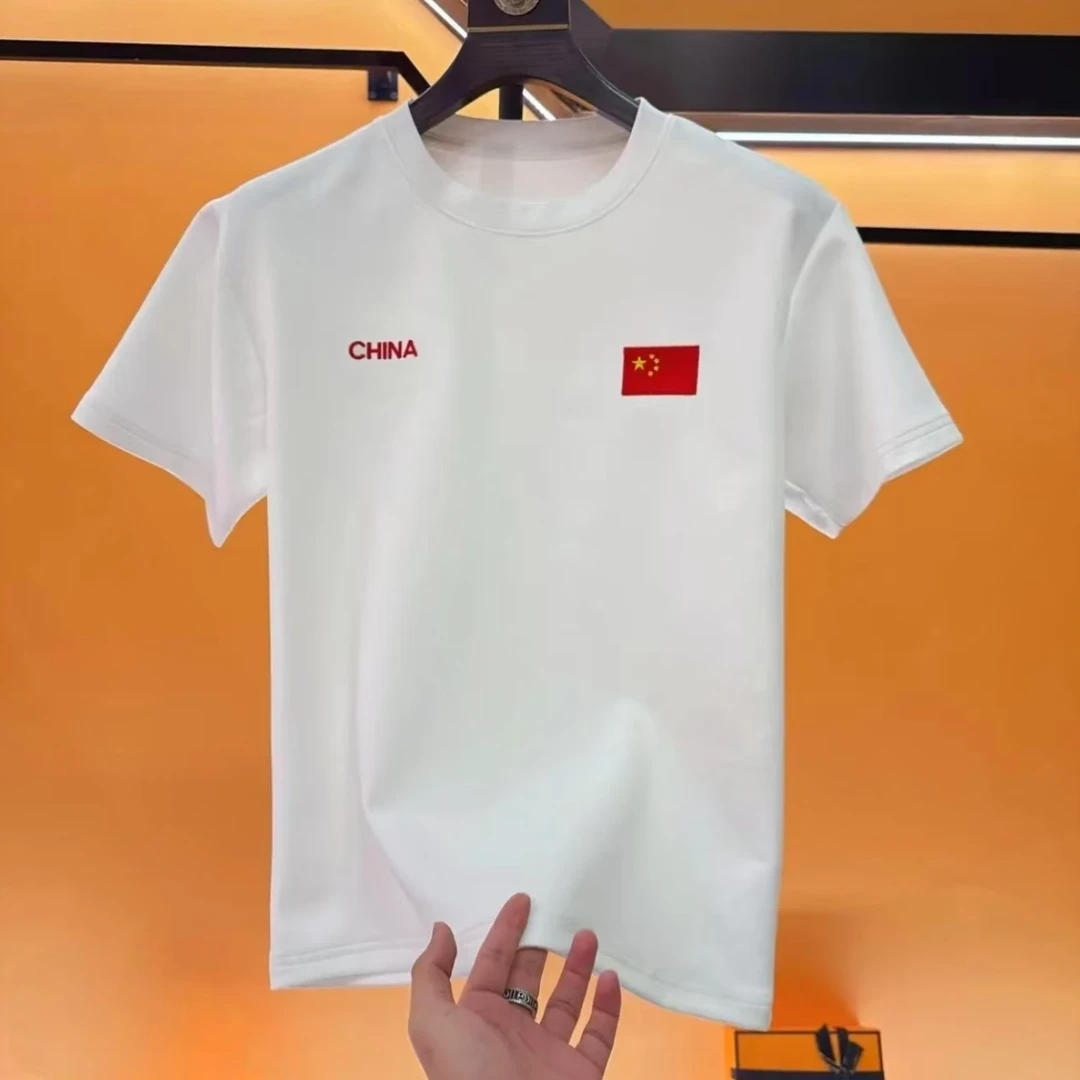 L【粉丝福利】短袖夏季圆领常规情侣出街T恤男装半袖轻奢上衣宽松