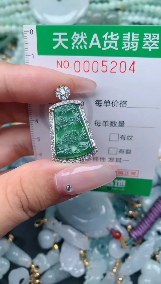 翡翠未镶嵌颈饰.0005204