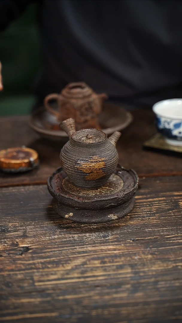 全手工制作 南蛮 侧把壶  130cc