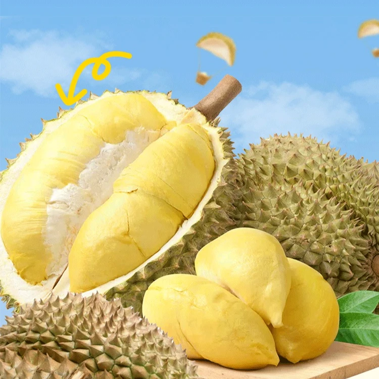 空运泰国树熟金枕整果一物一拍树熟鲜榴莲榴莲核小4-8斤同城小时配送金枕泰国南部