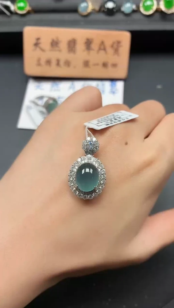 银S925镶嵌戒指翡翠1111