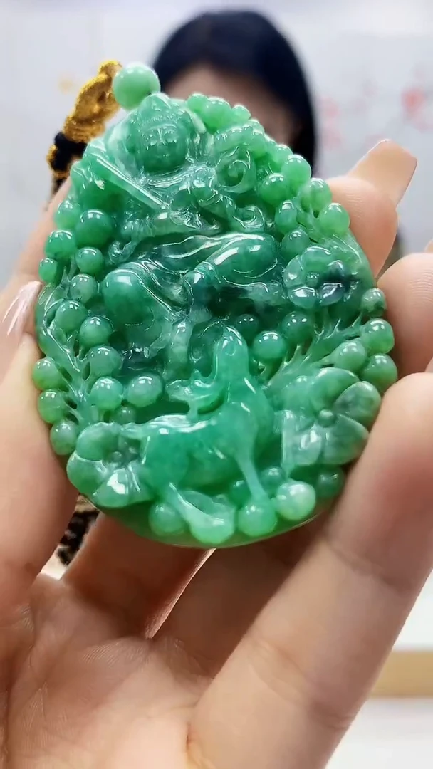 未镶嵌定制翡翠河**?5155ty-毛货挂件