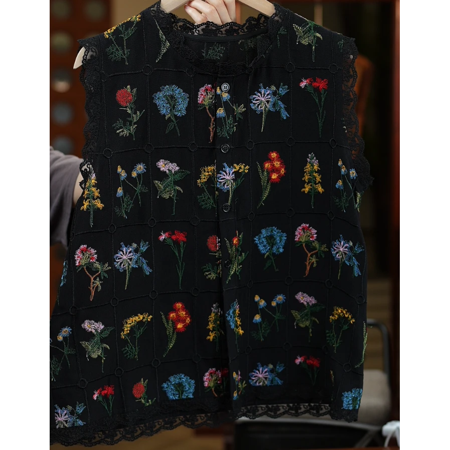 <<非遗美学>>夏季复古时尚百搭衬衫T1657