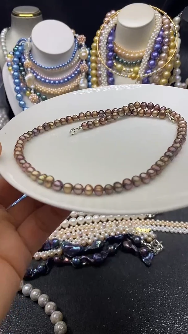 颈饰未镶嵌淡水珍珠多人