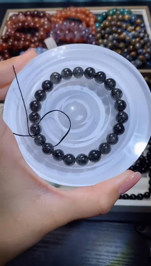 【闪购商品】水晶手串未镶嵌黑发晶082