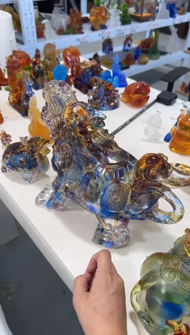 手工艺品琉璃豆*#15大龙龟  微瑕作品  不退不换  介意勿拍