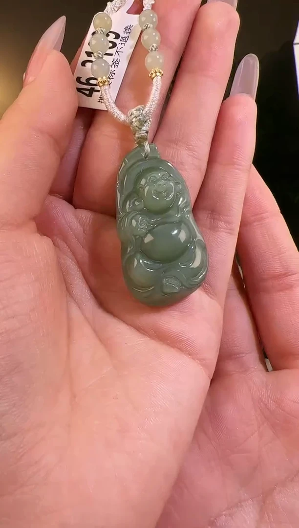 【闪购商品】和田玉颈饰未镶嵌佛牌3189