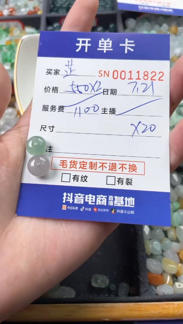 翡翠未镶嵌颈饰芷*00011822