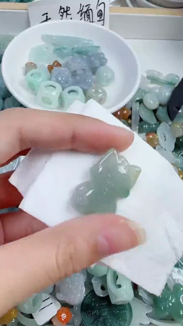 散珠翡翠15号链接，A货翡翠