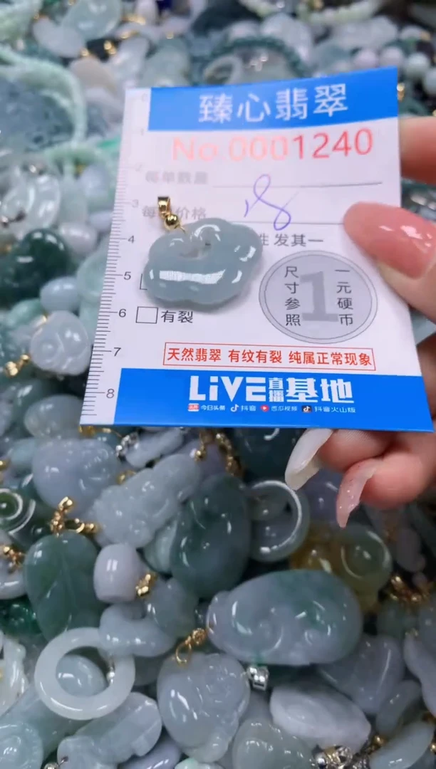 翡翠未镶嵌颈饰1240