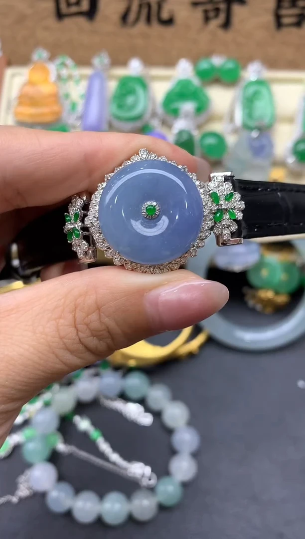 【闪购商品】翡翠手串18K金镶嵌524-中国好珍宝