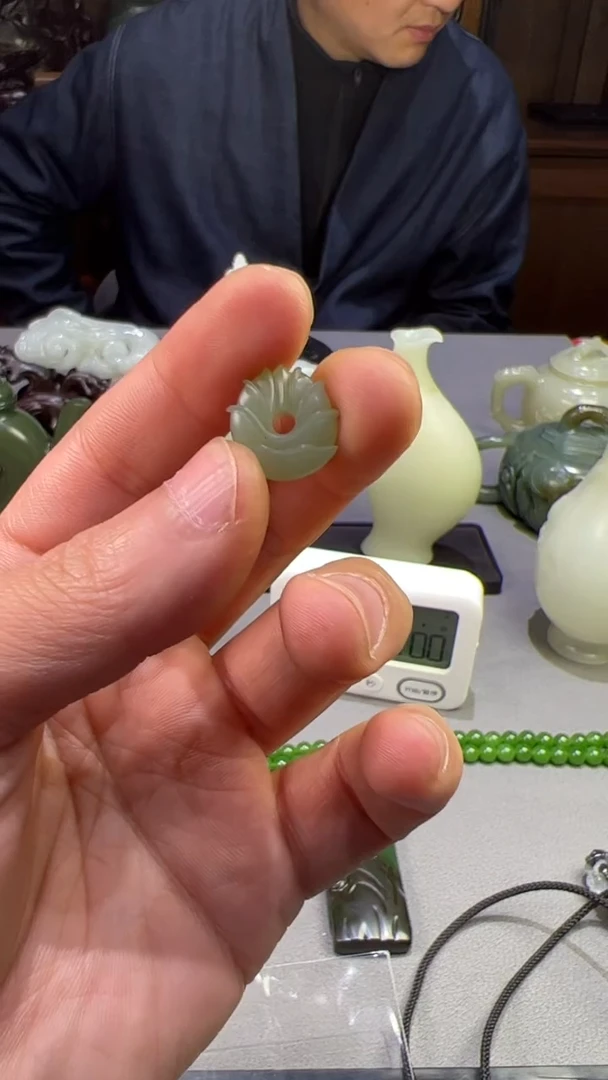 【闪购商品】和田玉单珠未镶嵌莲花配珠