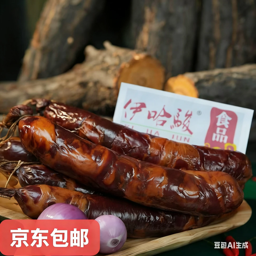 新疆伊犁伊哈骏熏马肠（熟）家乡味道原产地发货京东包邮