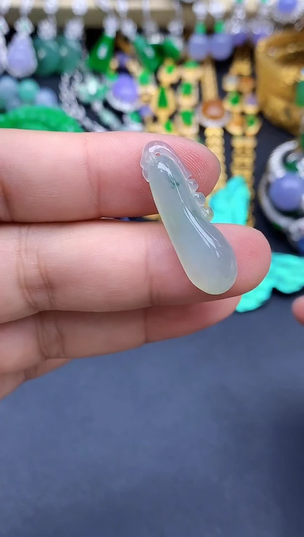 颈饰未镶嵌翡翠486-中国好珍宝