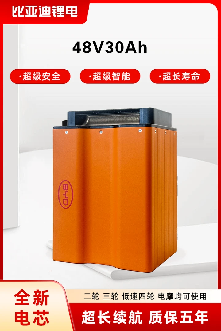 BYD/比亚迪48V30Ah磷酸铁锂电池适配二轮电动车