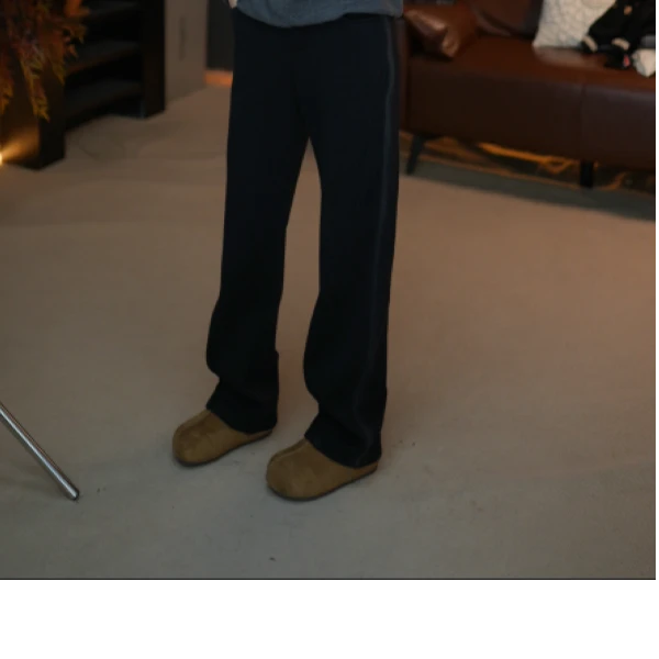 【麦先生】25秋冬休闲直筒时尚百搭潮流长裤经典轻奢加绒保暖刺绣2