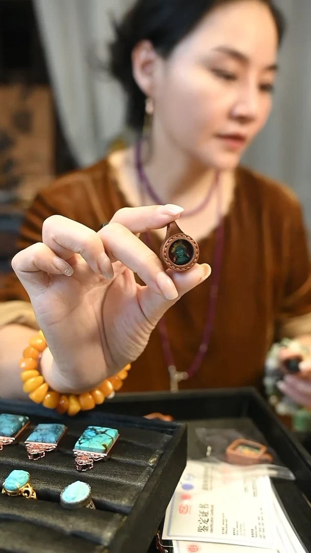 非金属皮质手绘吊坠