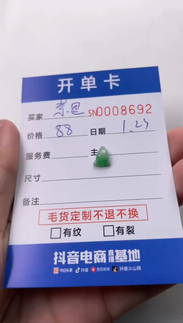 【闪购商品】翡翠颈饰未镶嵌00008692