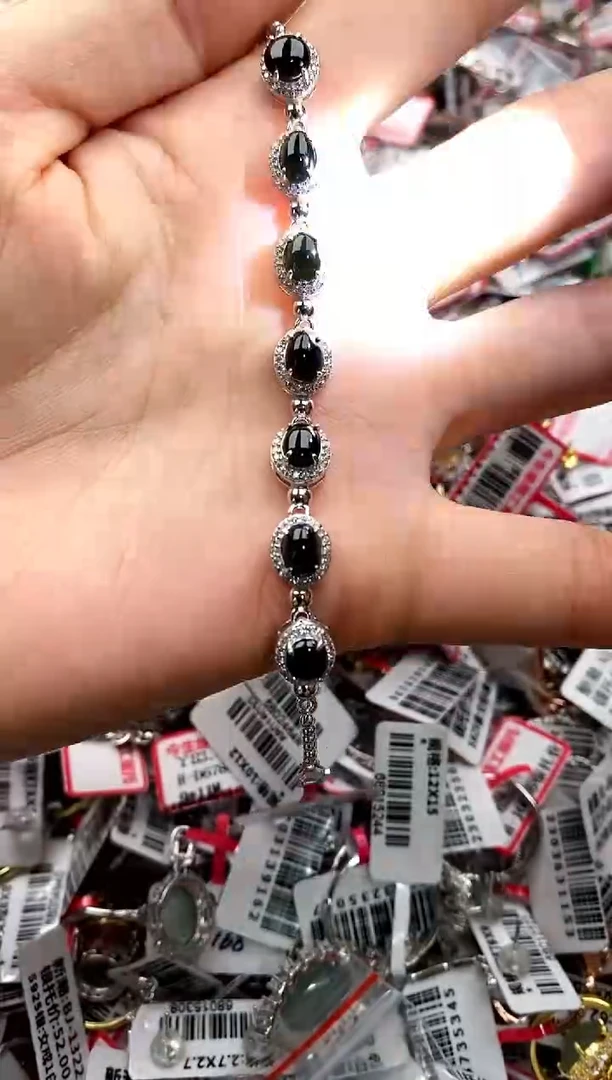 【闪购商品】翡翠戒指银S925镶嵌222222222      9