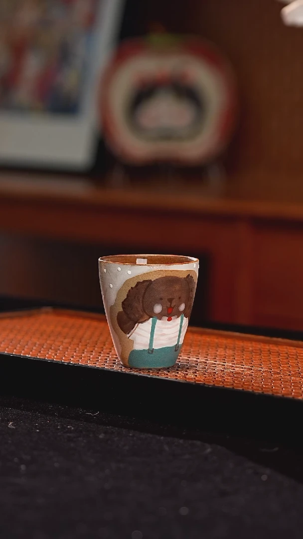 摆件景德镇釉下彩手绘设计师款陶瓷