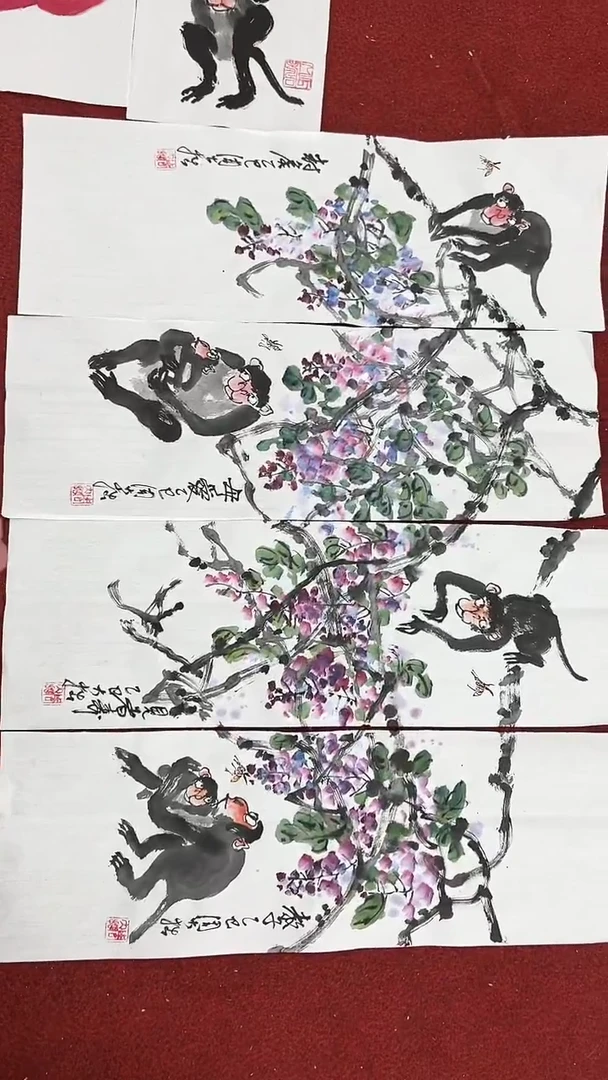 国画周大拙/国画/花鸟