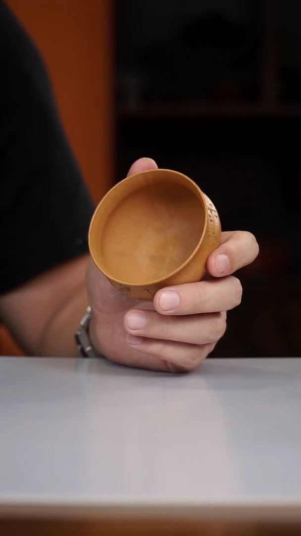 茶壶紫砂小*子全手杯子2个   松华青段  预定