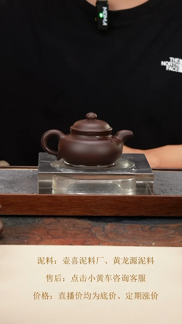 茶壶紫砂 玉麟仿古 深井紫泥 145cc 钱币孔