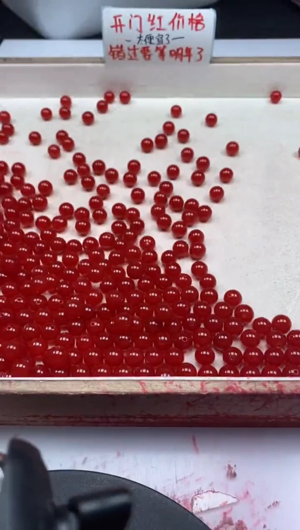 【闪购商品】南红玛瑙颈饰未镶嵌w643冰锦红南红8mm*30颗