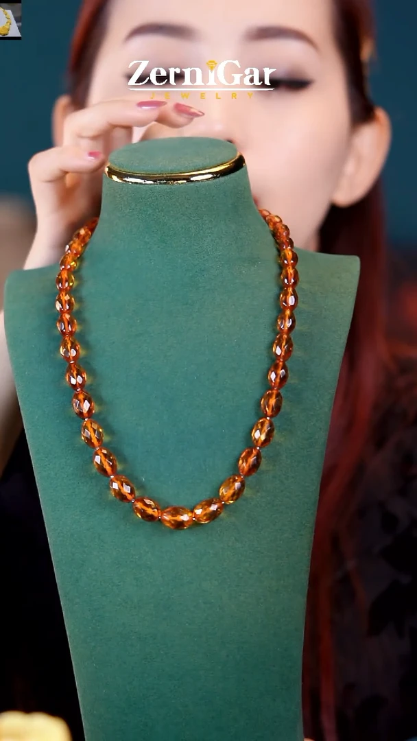 【闪购商品】琥珀颈饰未镶嵌天然琥珀项链