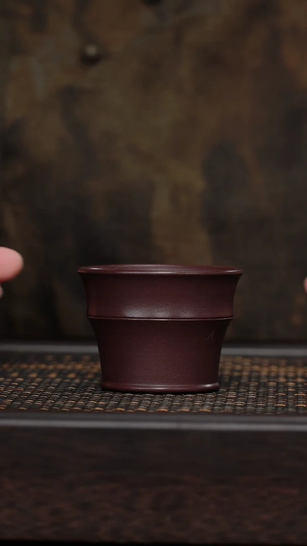 【闪购商品】紫砂茶杯福利紫砂紫罗兰手把