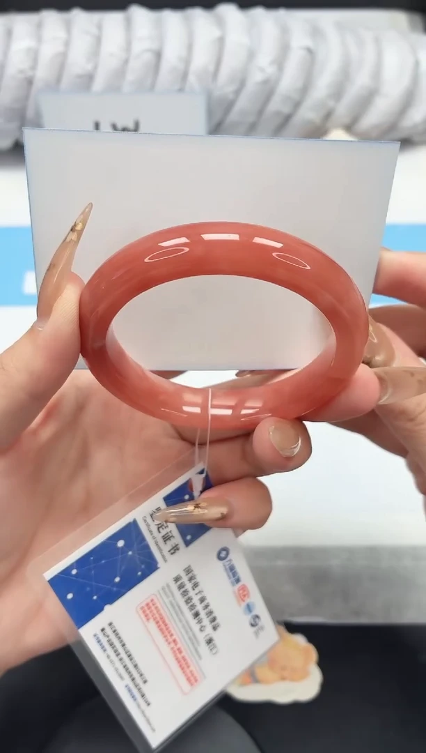 未镶嵌手镯石英质玉55/桃花54