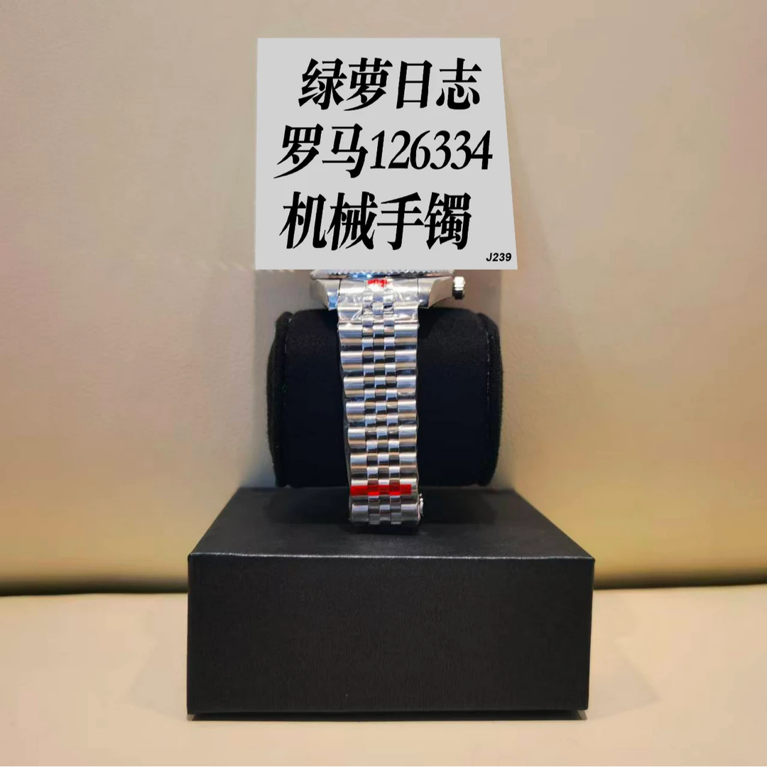 钛钢手镯 绿萝日志罗马126334机械手镯 ZF-J239