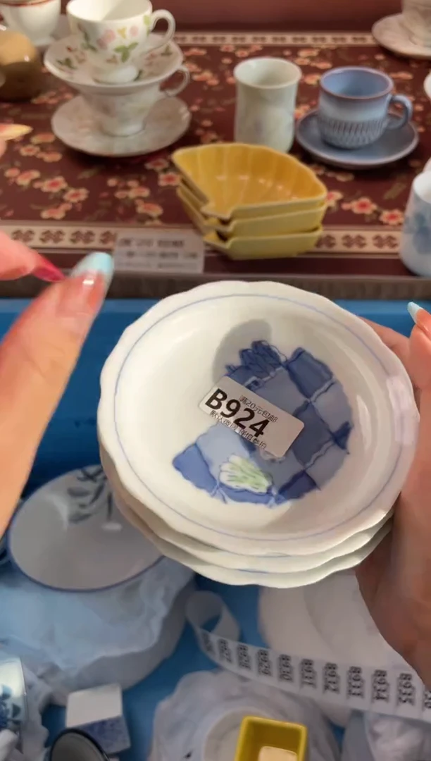 瓷片拂***筝瓷器瓷器B924