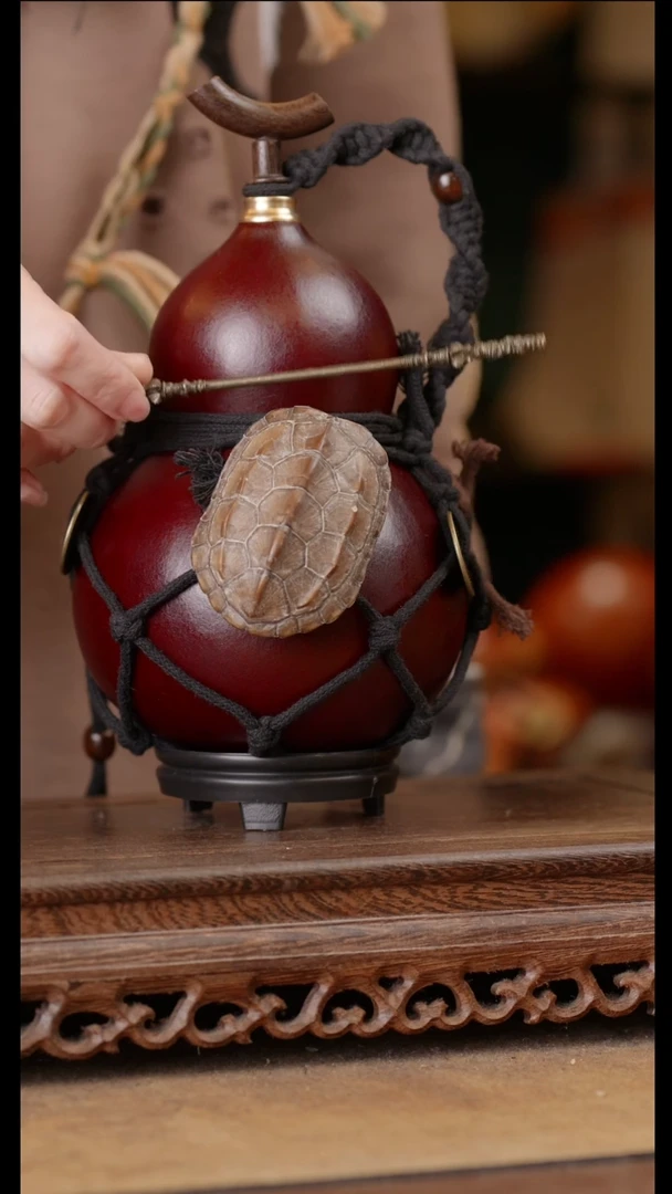 129号精品天然大漆酒葫芦一物一拍~