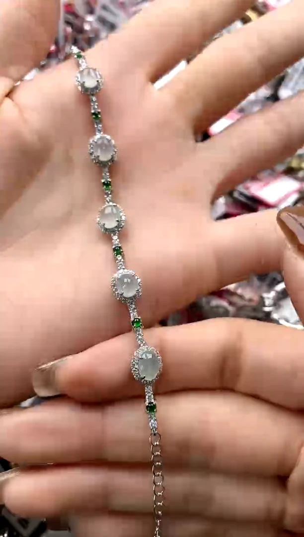 【闪购商品】翡翠戒指银S925镶嵌88888---8