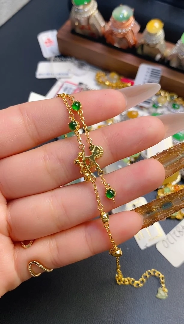 银S925镶嵌戒指翡翠天然