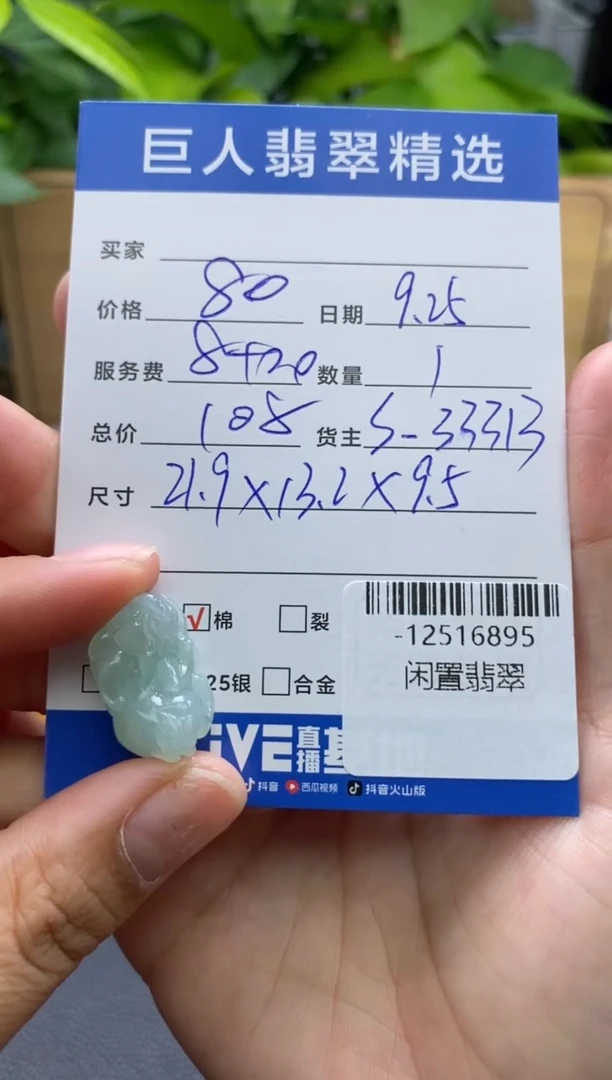 颈饰未镶嵌翡翠多人-12516895