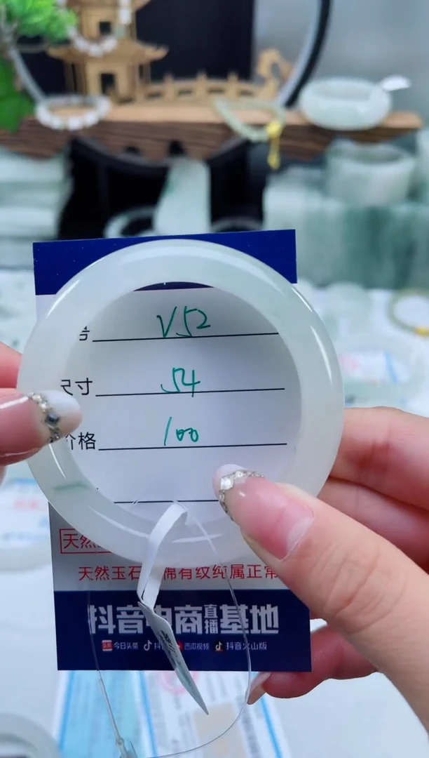 未镶嵌手镯石英质玉（天山翠）52