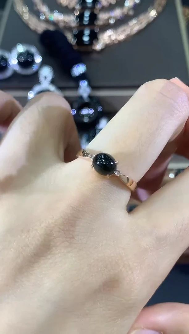 18K金镶嵌戒指翡翠C10