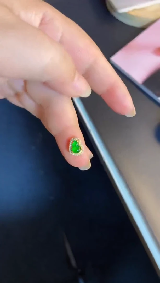 吊坠(不含链)银S925镶嵌翡翠1