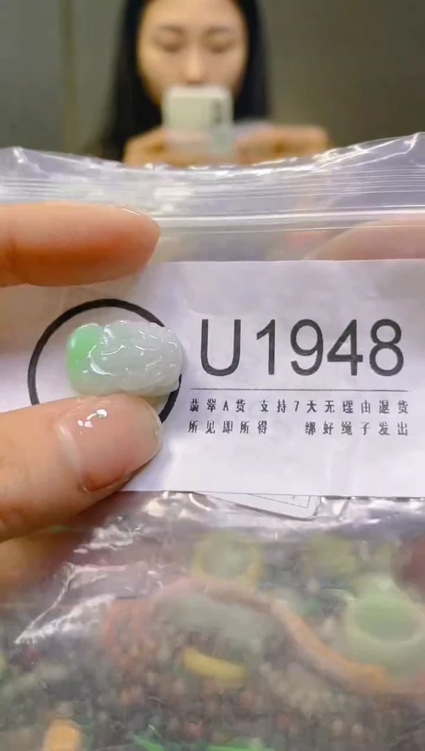 翡翠未镶嵌颈饰/U/翡翠A货一图一物