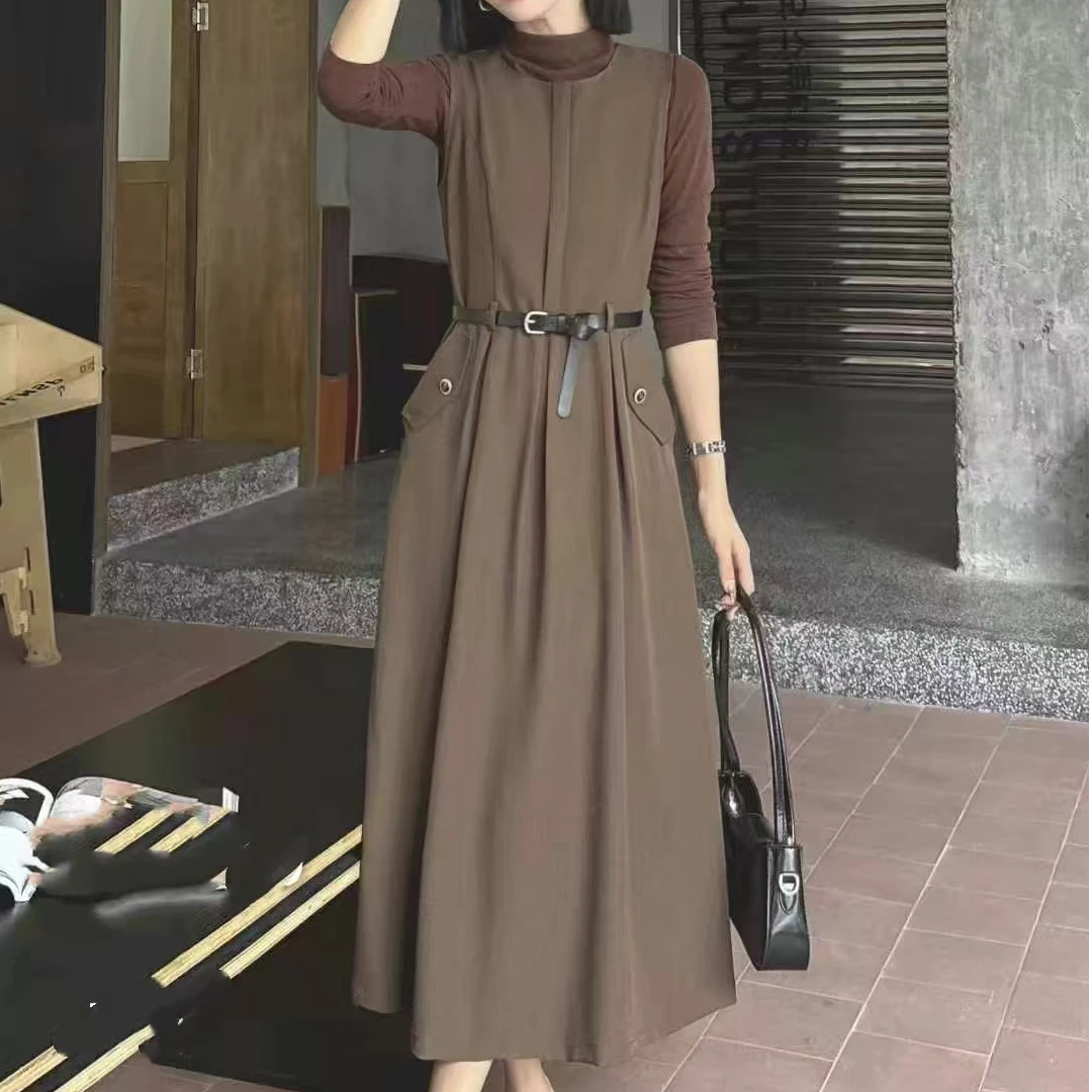 【锦衣服饰 单裙子】QGWZ 4670气质收腰单裙子-无腰带